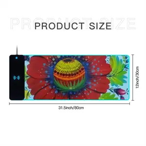 Flower Planet Keyboard Mouse Pad (Wireless Charging)