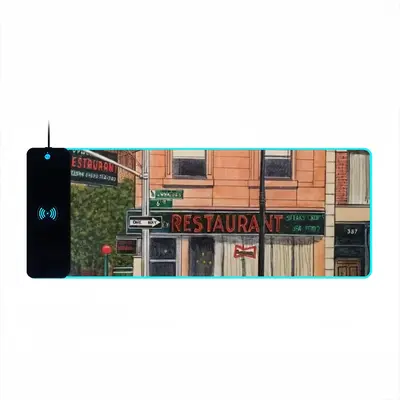 #6Th Avenue Restaurant New York City Keyboard Mouse Pad (Wireless Charging)