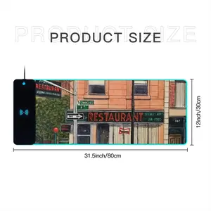 #6Th Avenue Restaurant New York City Keyboard Mouse Pad (Wireless Charging)