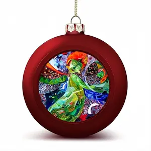 Frida Green Christmas Ball (Small)