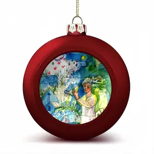 Boy With Bird Christmas Ball (Small)