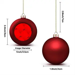 Deep Red (Decomposition) Christmas Ball (Small)