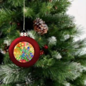 Digital Flowers Christmas Ball (Small)