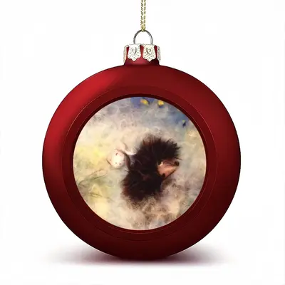 Hedgehog In The Fog Christmas Ball (Small)