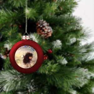 Hedgehog In The Fog Christmas Ball (Small)