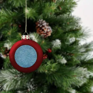 Holes Blue Christmas Ball (Small)