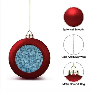 Holes Blue Christmas Ball (Small)