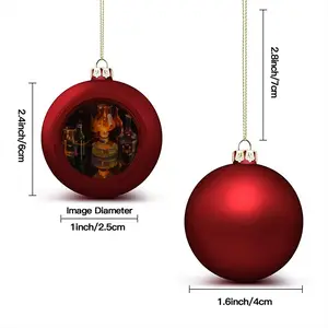 A Candle Burned Christmas Ball (Small)