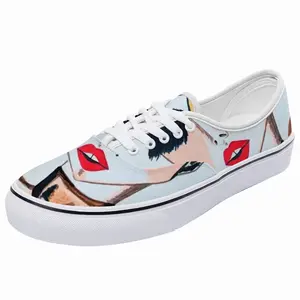 Men Fashion Girl - Watercolor Markers Fashion Girl Style Fashion Girl Blogger Influencer Low Top Shoes (Foam)