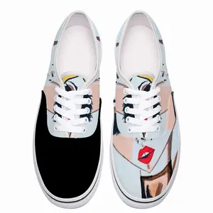 Men Fashion Girl - Watercolor Markers Fashion Girl Style Fashion Girl Blogger Influencer Low Top Shoes (Foam)