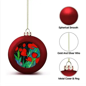 Red Tulips Christmas Ball (Small)