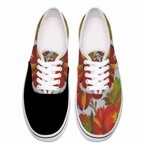 Men Orange Flower Low Top Shoes (Foam)