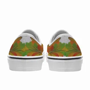 Men Orange Flower Low Top Shoes (Foam)