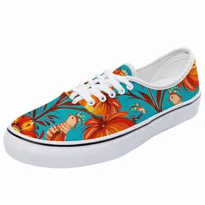 Men Tree Of Life On Blue Background Low Top Shoes (Foam)