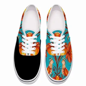 Men Tree Of Life On Blue Background Low Top Shoes (Foam)