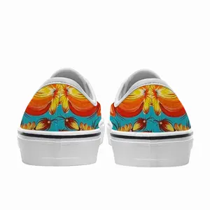 Men Tree Of Life On Blue Background Low Top Shoes (Foam)