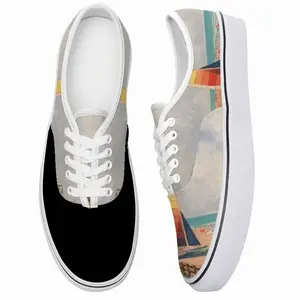 Men Sailboat On Miami Beach Low Top Shoes (Foam)