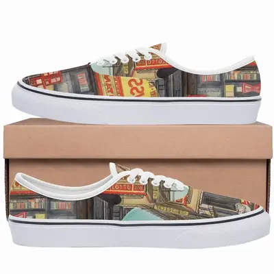 Men Peace Newsstand Brighton Beach New York City Low Top Shoes (Foam)