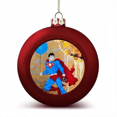 Winnieman - Superman Gold Honey Christmas Ball (Small)