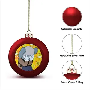 Dont Worry - Kaws Kaws Blackout Poster Emoji Allrightsreserved Christmas Ball (Small)