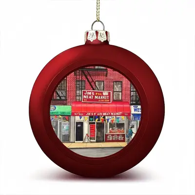 Joes Meat Market New York City Christmas Ball (Small)