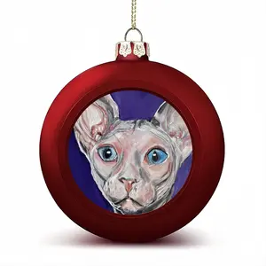 Bald Cat Christmas Ball (Small)