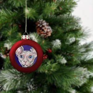 Bald Cat Christmas Ball (Small)