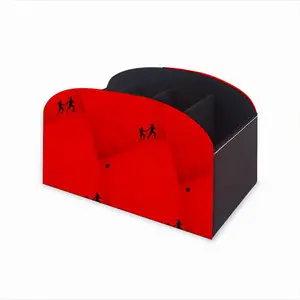 Deep Red (Decomposition) Remote Control Storage Box (Leather)