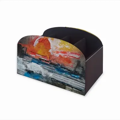 Sunset Remote Control Storage Box (Leather)