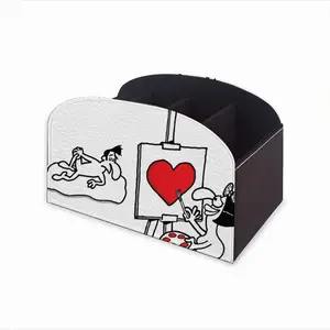 Art Lover Remote Control Storage Box (Leather)