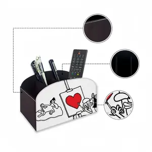 Art Lover Remote Control Storage Box (Leather)