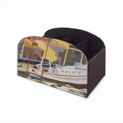 Sète The Navy Remote Control Storage Box (Leather)