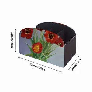 Tulips Remote Control Storage Box (Leather)