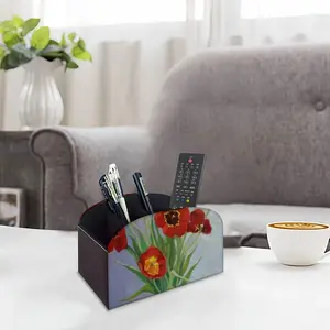 Tulips Remote Control Storage Box (Leather)