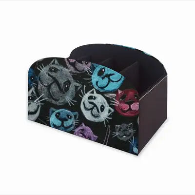 Cats Remote Control Storage Box (Leather)