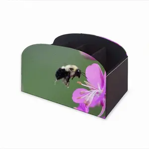 Bee Full Of Pollen Remote Control Storage Box (Leather)