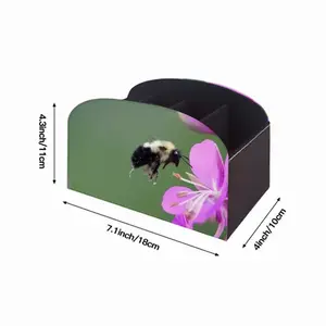 Bee Full Of Pollen Remote Control Storage Box (Leather)