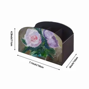 Rose Remote Control Storage Box (Leather)