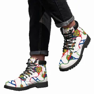 Men Hearts Mid Top Boots