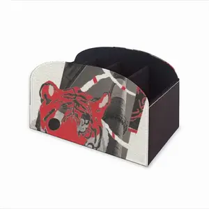 Wwf Amur Tiger Remote Control Storage Box (Leather)