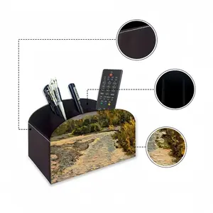 White River Landscape In The Morning Remote Control Storage Box (Leather)