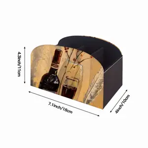 Still Life With Wine Remote Control Storage Box (Leather)