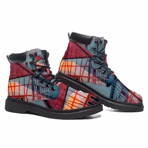 Men Orange Soul Mid Top Boots