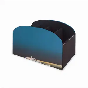 One Small Boat With Deep Blue Sky Remote Control Storage Box (Leather)