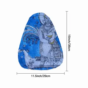 Drawing Ink - Blue Diva Bicycle Seat Rain Cover Cushion