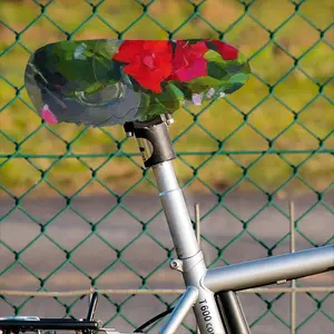 Roses From An Abandoned Garden Bicycle Seat Rain Cover Cushion