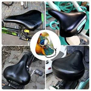 Fighting Roosters Bicycle Seat Rain Cover Cushion