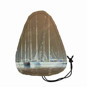 Sailboats In Ocre Bicycle Seat Rain Cover Cushion