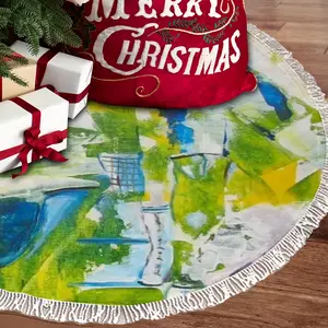 Camouflaged 2 Tassel Tree Skirt