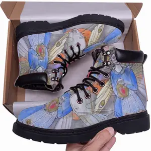 Men Heart Of Butterfly Mid Top Boots